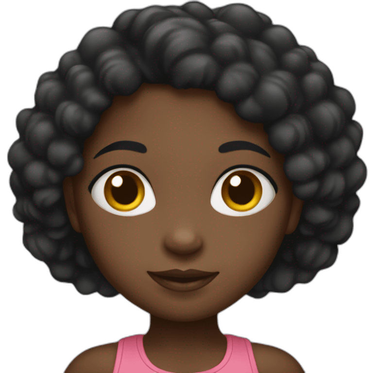 black mini girl emoji