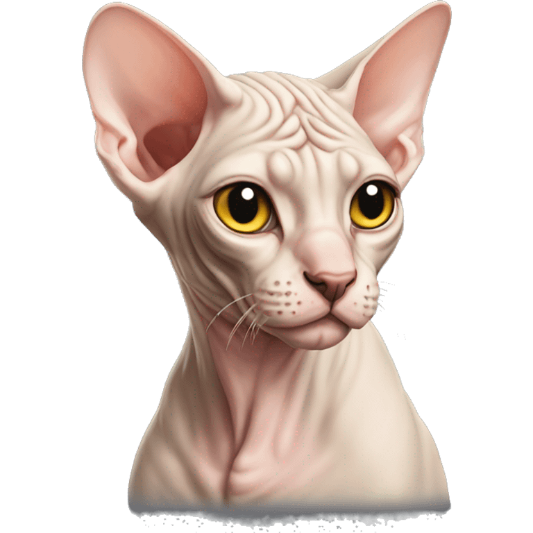 SPHYNX with coat  emoji