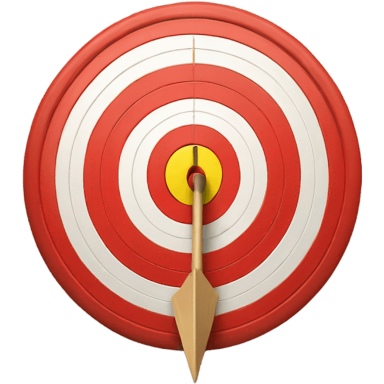 arrow in bullseye target emoji