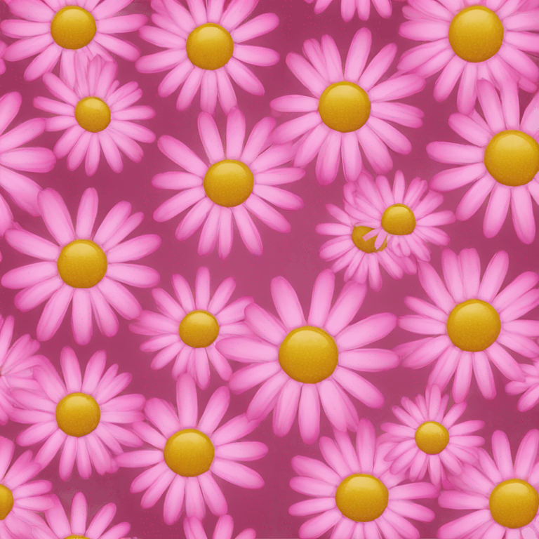 pink daisy emoji