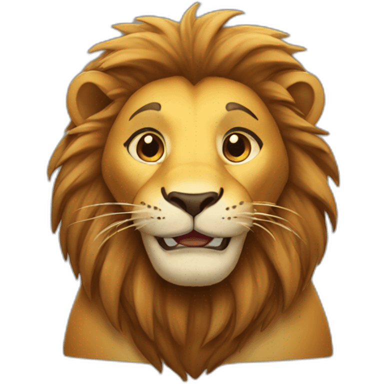 Lion smiling  emoji