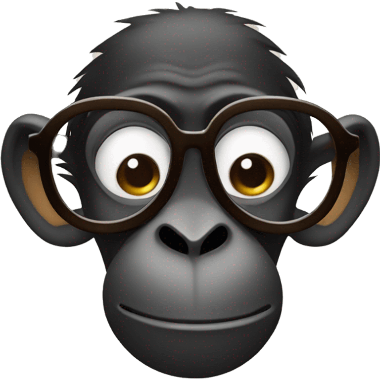 Monkey wearing groucho marx glasses emoji