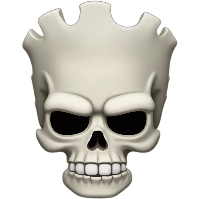 Skull Bart Simpson emoji