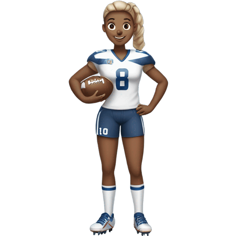 Football girl emoji