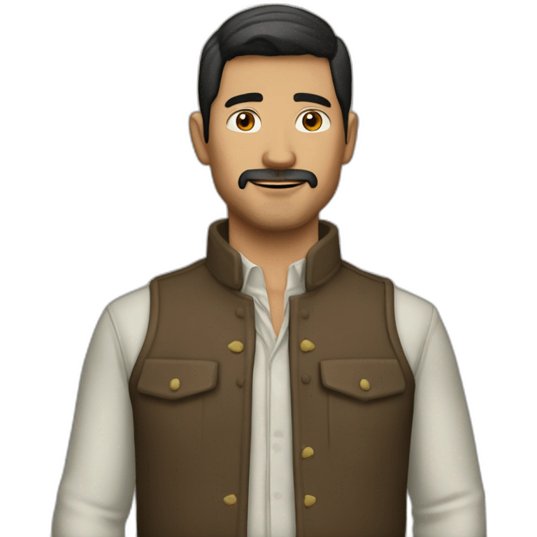 hombre moreno con jaqueca emoji