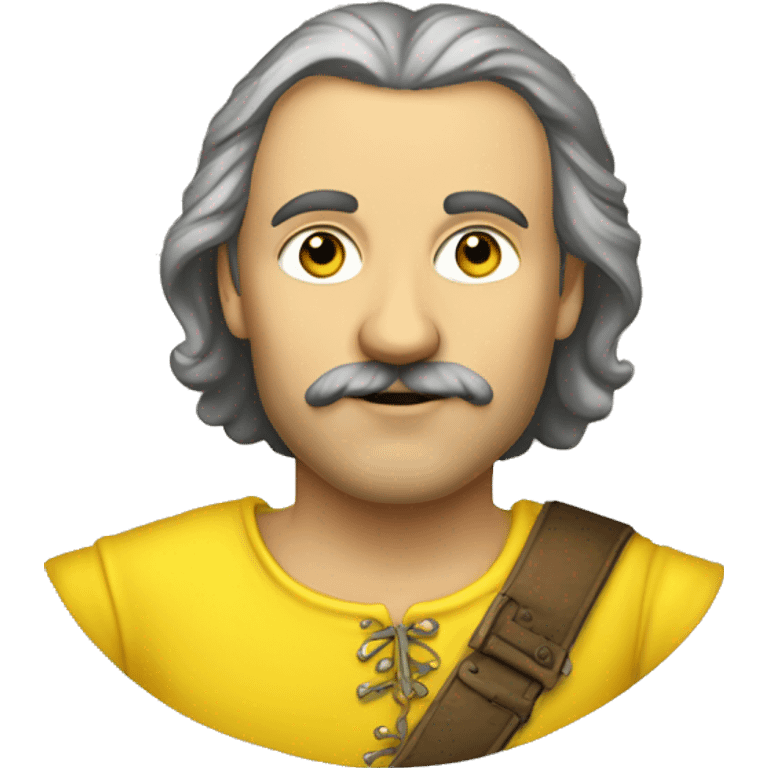 Otto von Guericke in yellow tshirt emoji