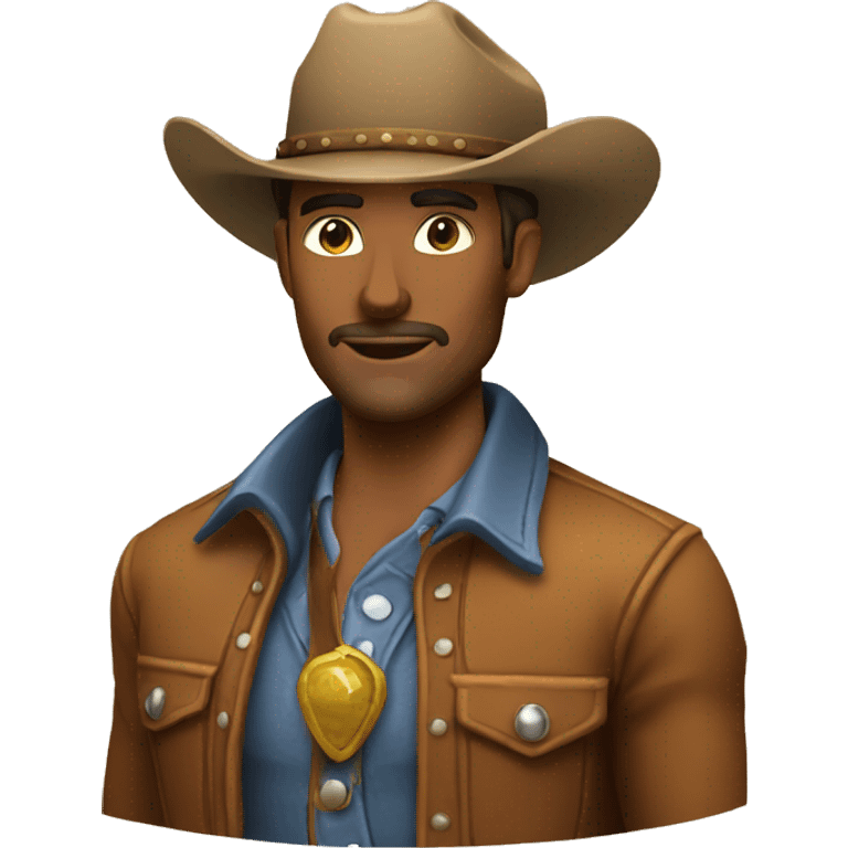 attractive cowboy emoji