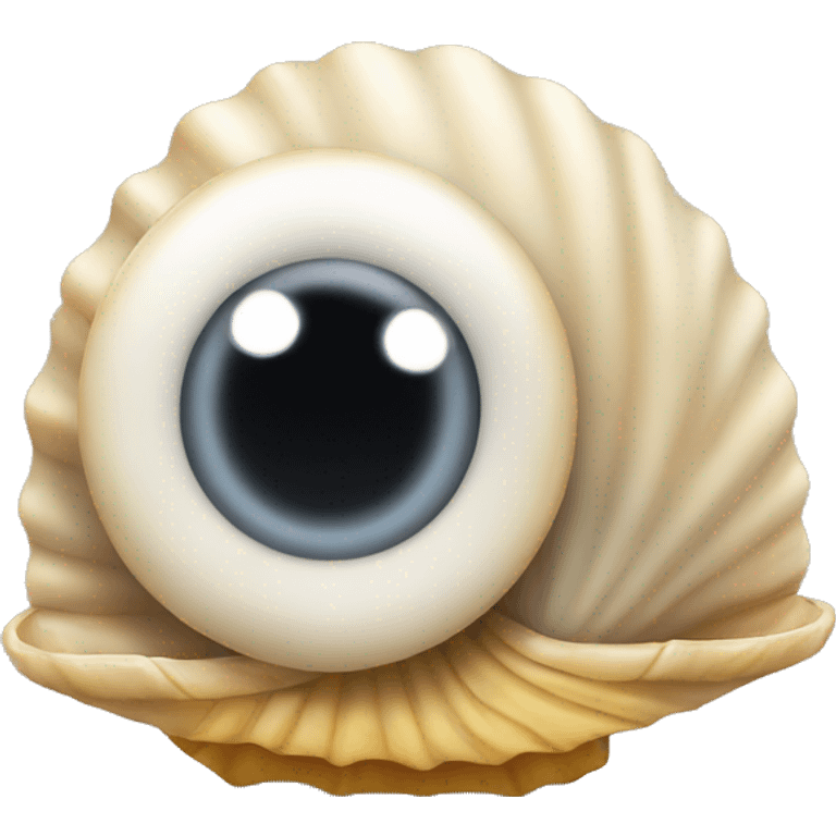 Shell with eyes emoji