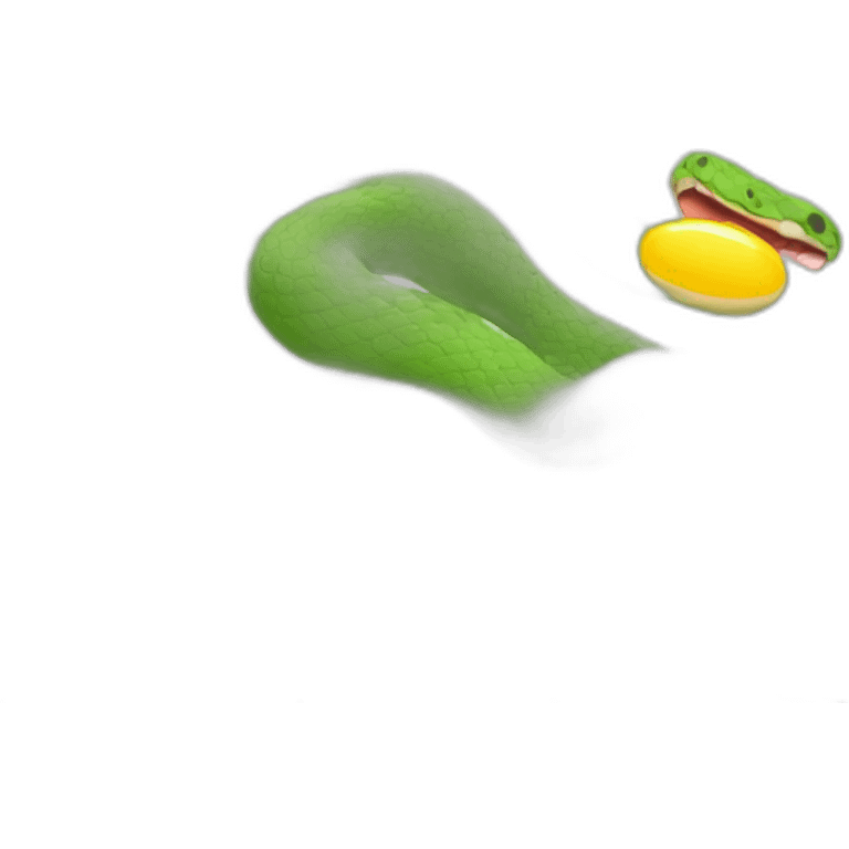 snake eat eggs emoji