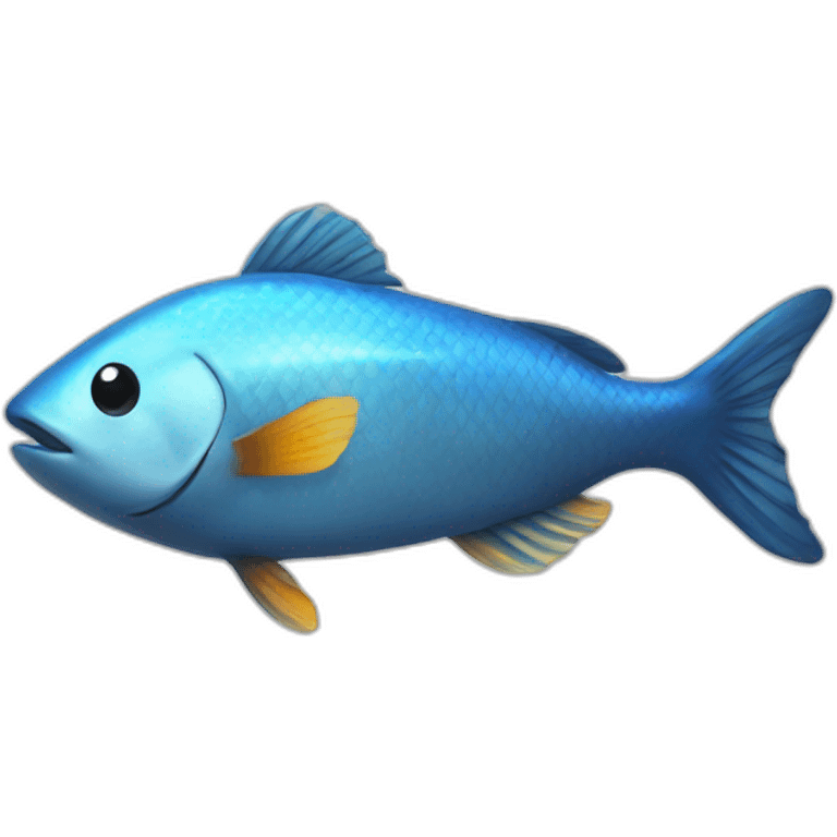 Inoxtag avec un poisson emoji