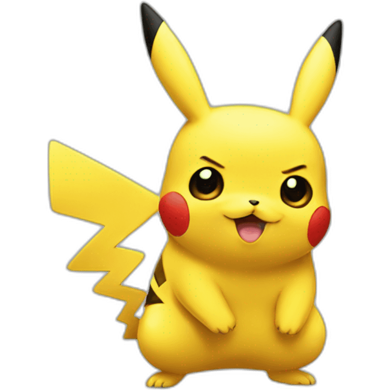 Pikachu with tuxido emoji