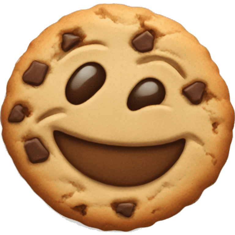 one warm cookie emoji