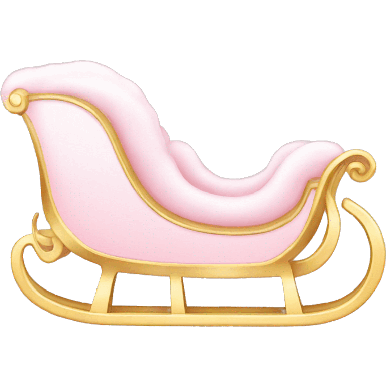 light pink sleigh emoji