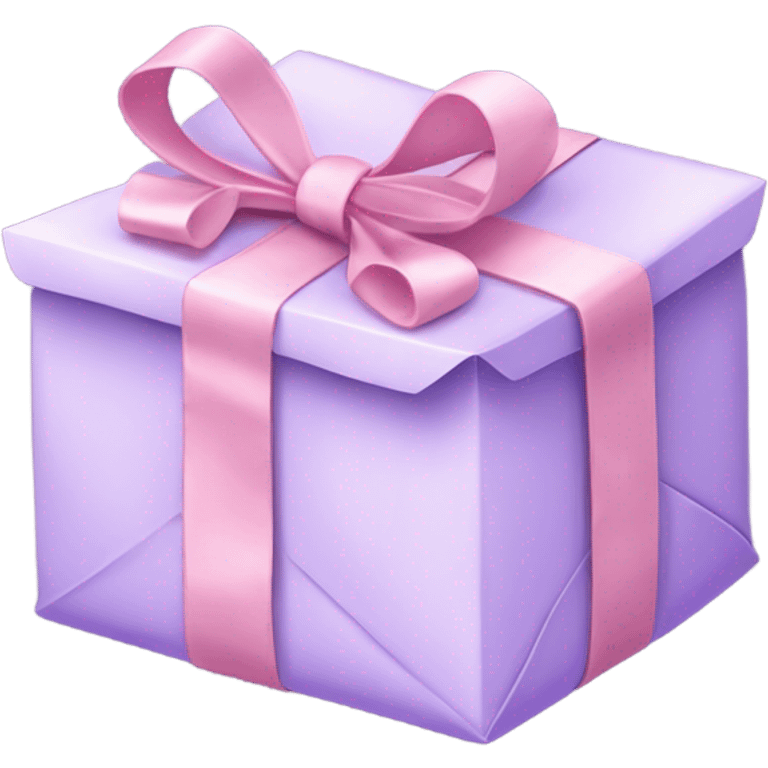 beautiful aesthetic love letter in pastel purple color with pink bow aesthetically placed  emoji