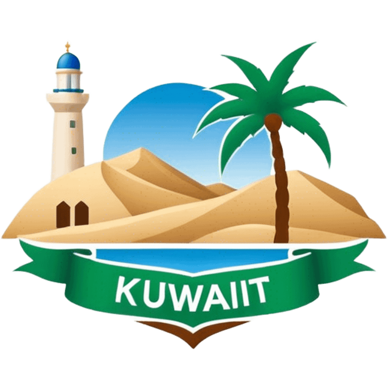 Logo for Kuwaiti students club in a university in California, go creative! emoji