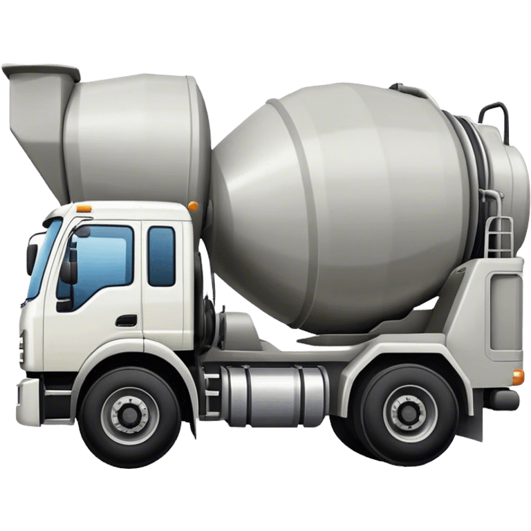 Concrete mixer truck emoji