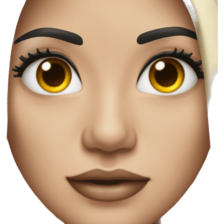 woman with long black hair and long lashes emoji