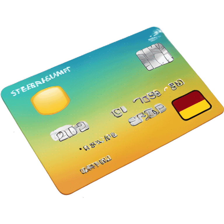 credit card floating across the world emoji