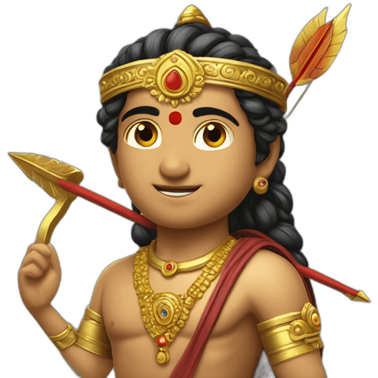 Shree rama chandra with arrow and biw emoji