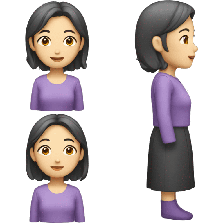 une femme asiatique de 60 ANS emoji