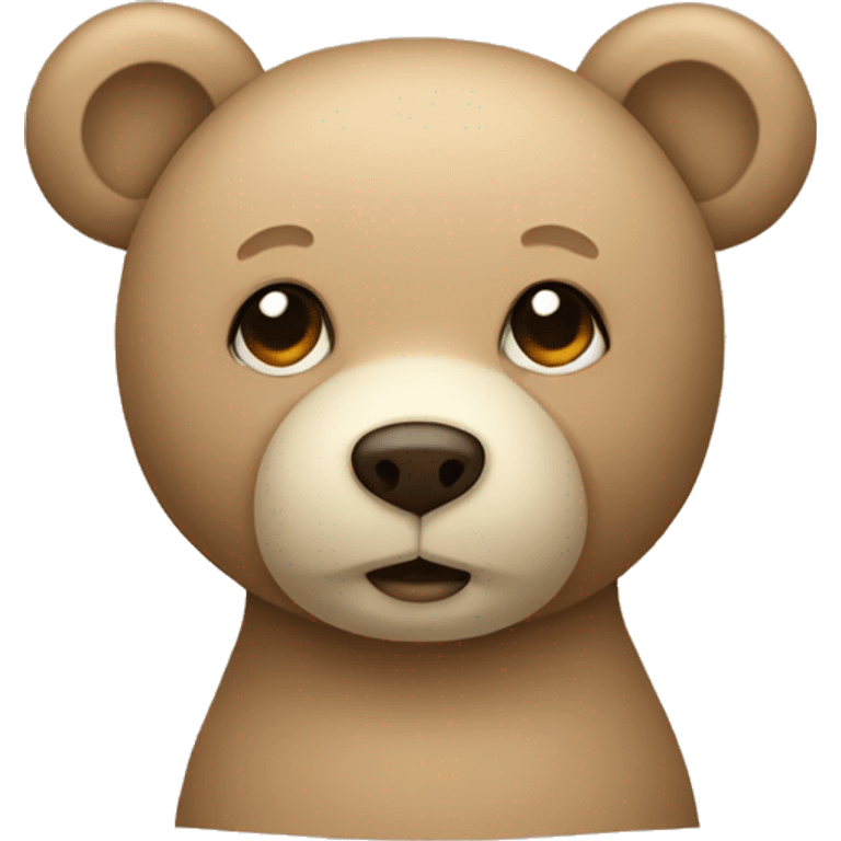 Beige teddy bear  emoji