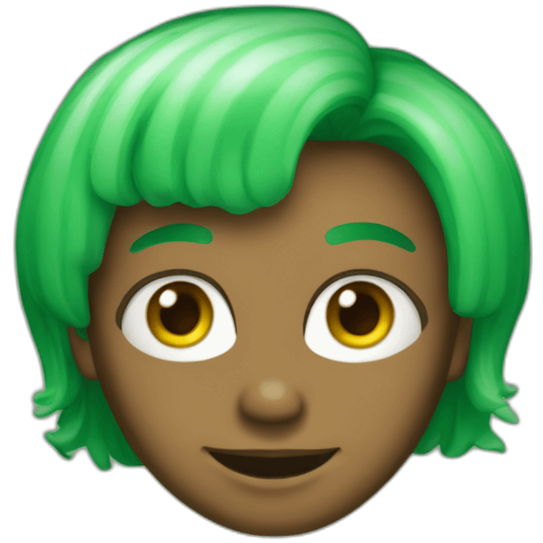 Oompa Loompa With Green Hair emoji