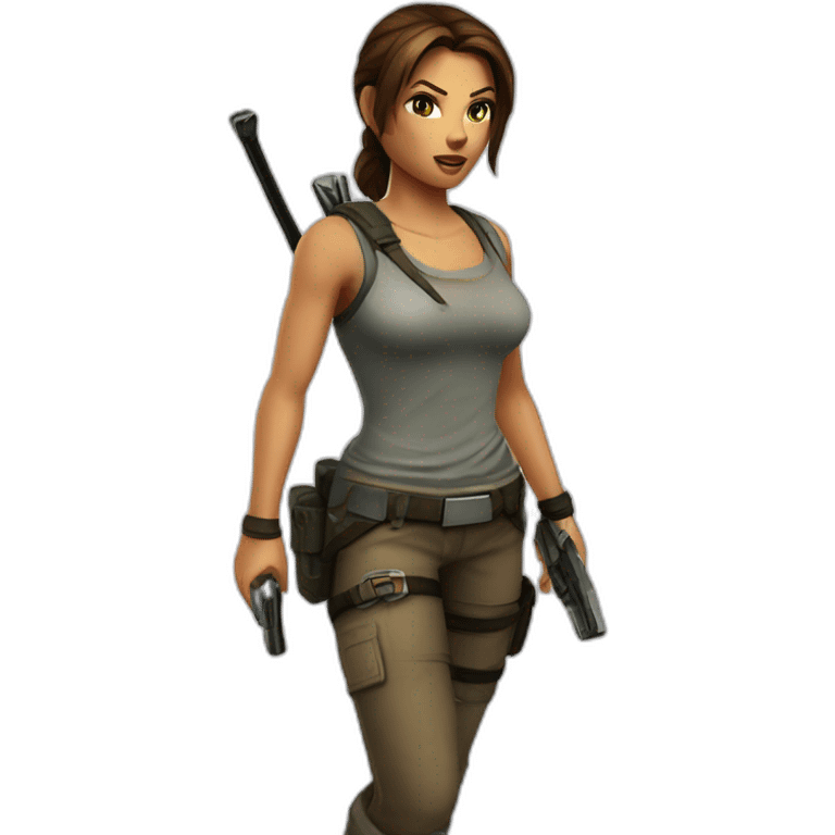 lara croft emoji