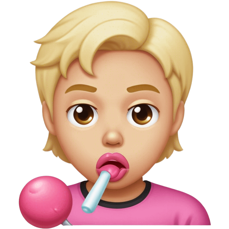 Annoyed  emoji ￼ with bubblegum emoji