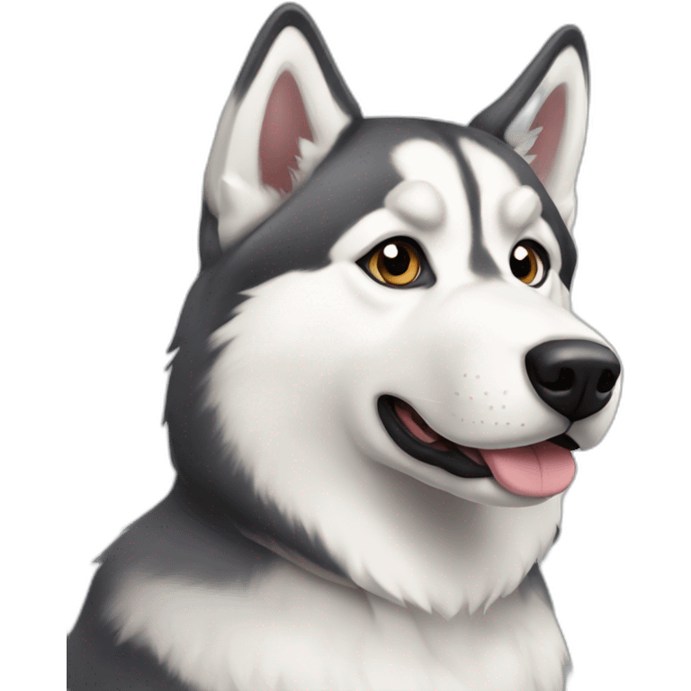 siberian husky emoji