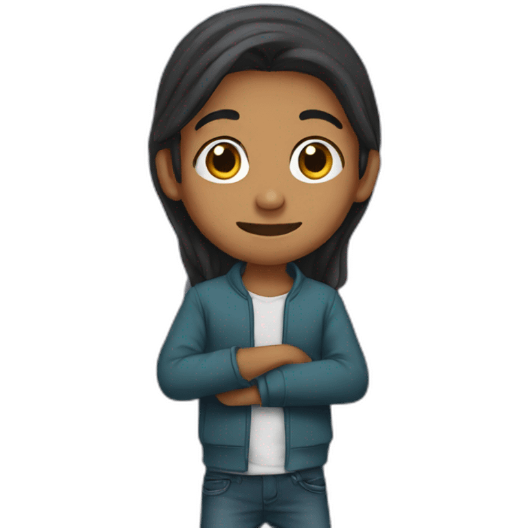 Muslim boy with long hair emoji