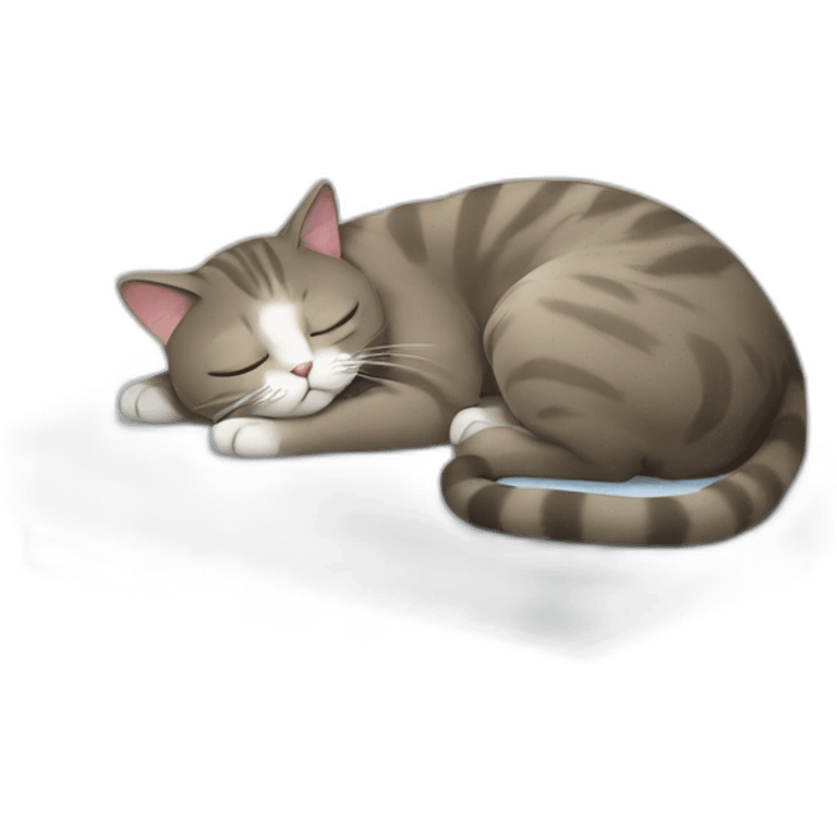 cat sleep on block emoji