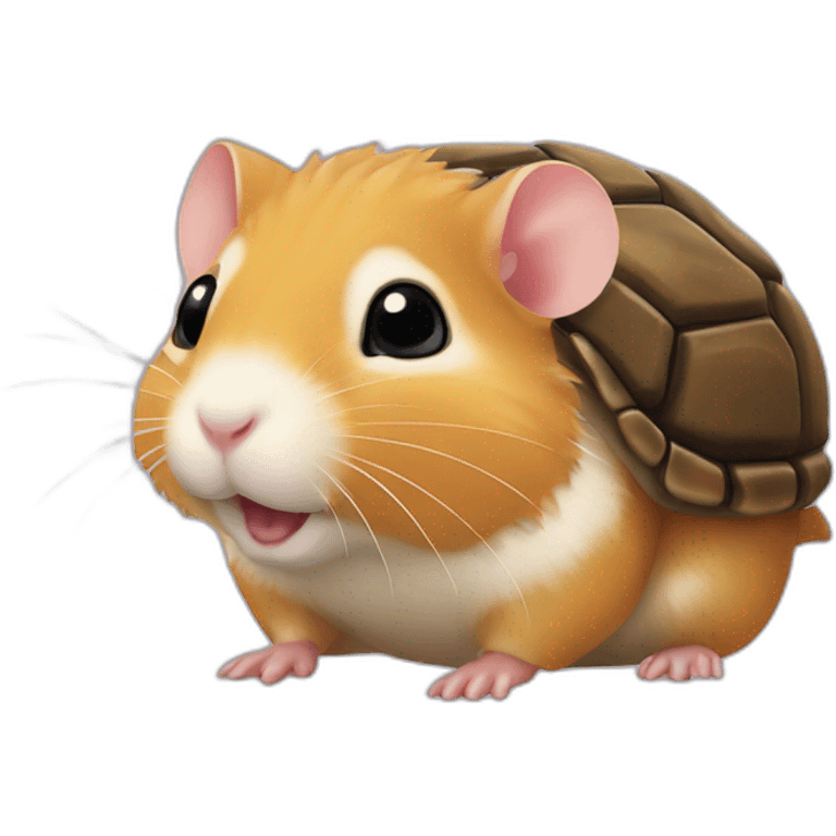 Hamster sur une tortue emoji