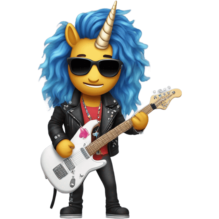 Rockstar unicorn emoji