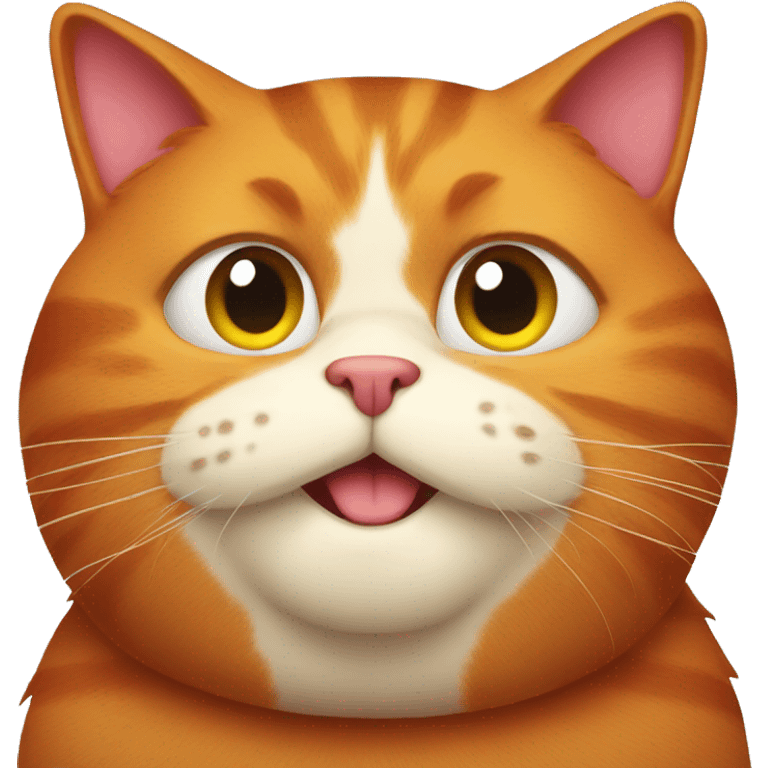 Red Fat cat emoji