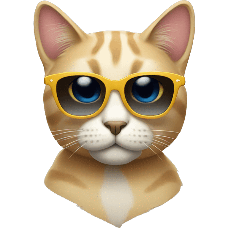 Cat with sunglasses emoji