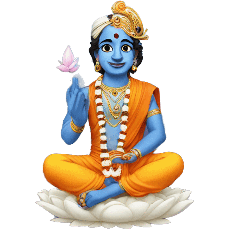 Krishna with Sudarshan chakra  emoji