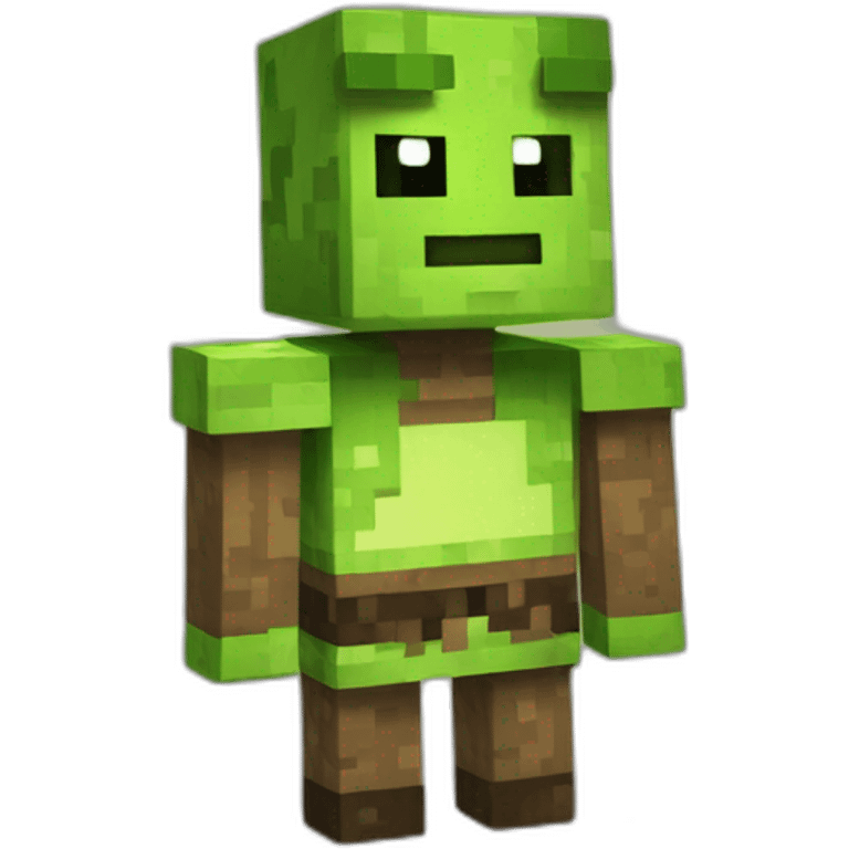 minecraft pixel shrek emoji