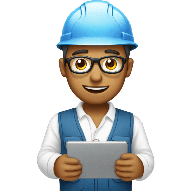 Engineer with tablet emoji