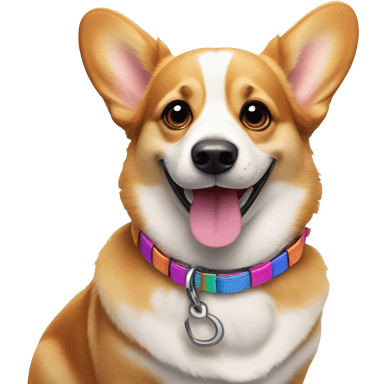 leash corgi emoji