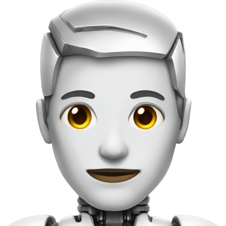 profile photo of a friendly half cyborg with random features. emoji