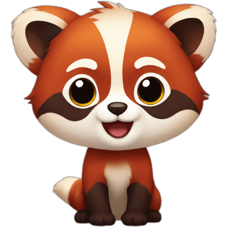 an animated red panda emoji