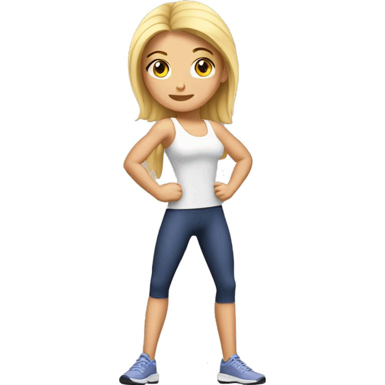 Woman leg calves muscles, fit Caucasian woman emoji