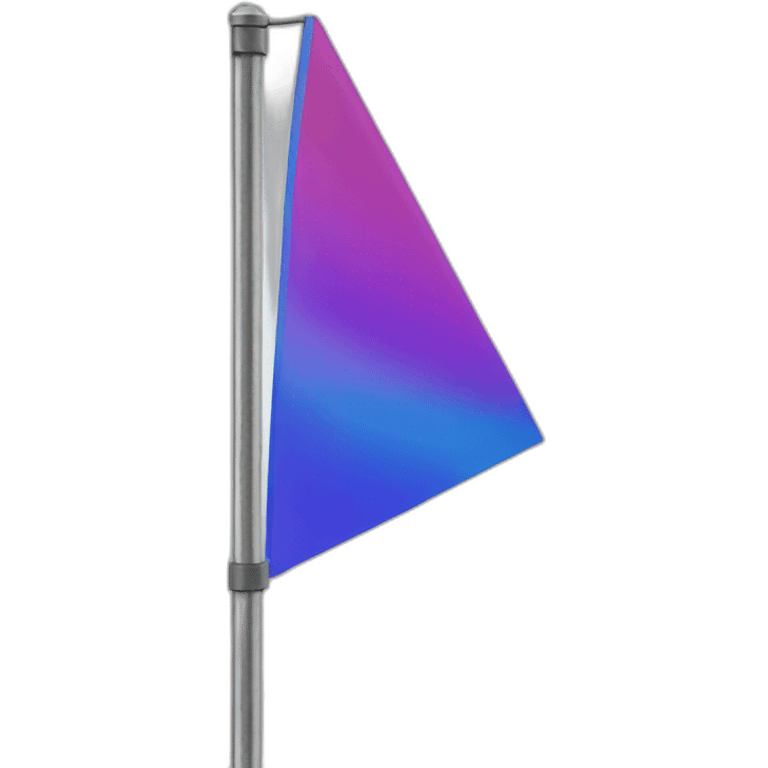 triangle flag on a pole waving in the wind emoji