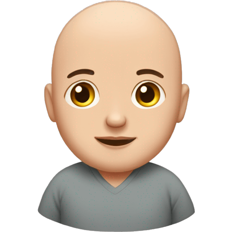 Bald pregnant man emoji