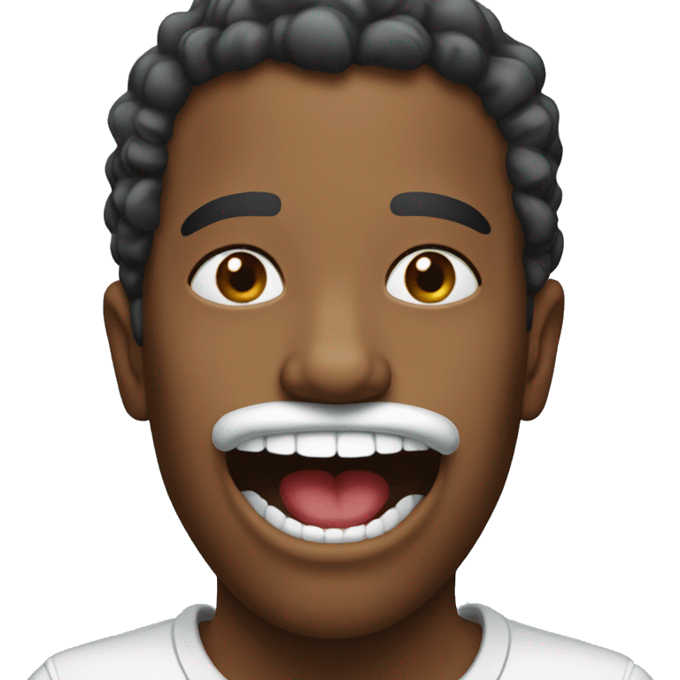 black mouth curr christmas  emoji