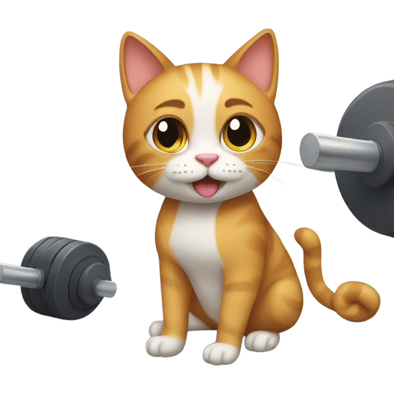 cat in the gym emoji