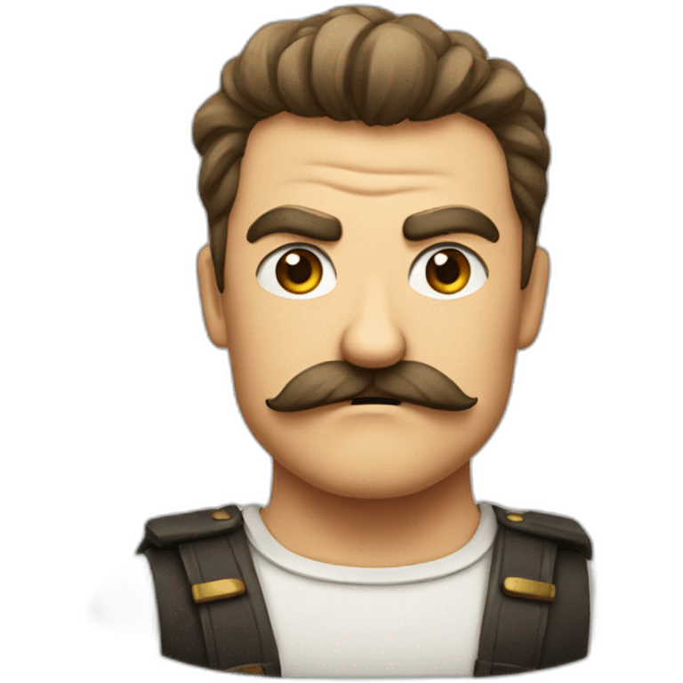 A small angry german with a small moustache emoji