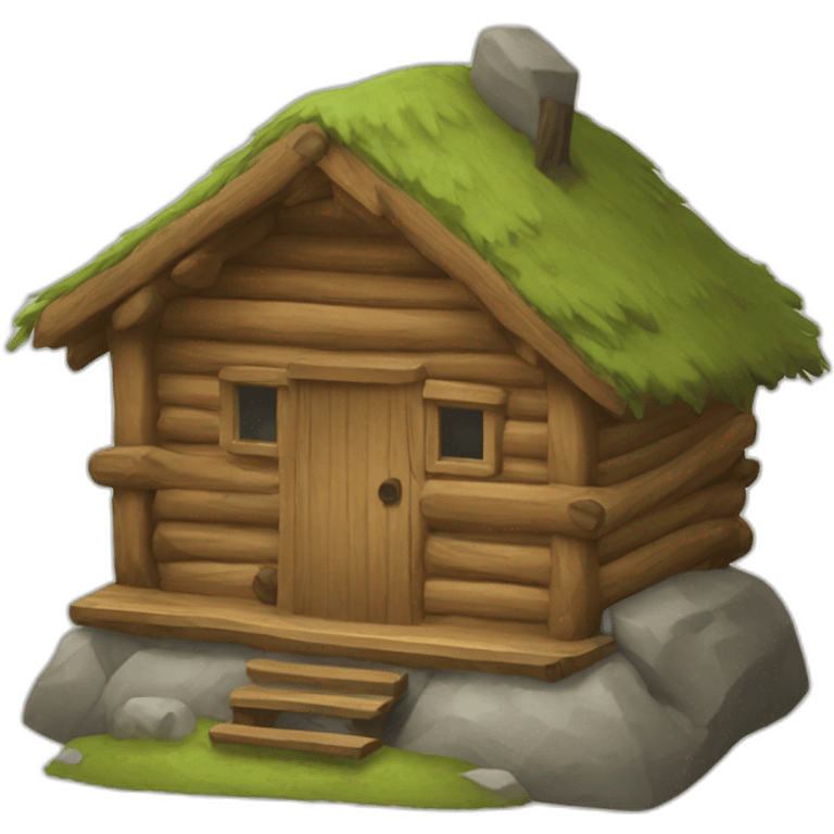 Mountain-hut emoji