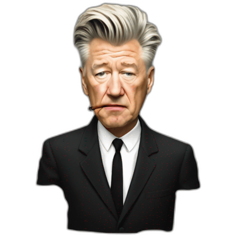 David Lynch smoking cigarettes emoji