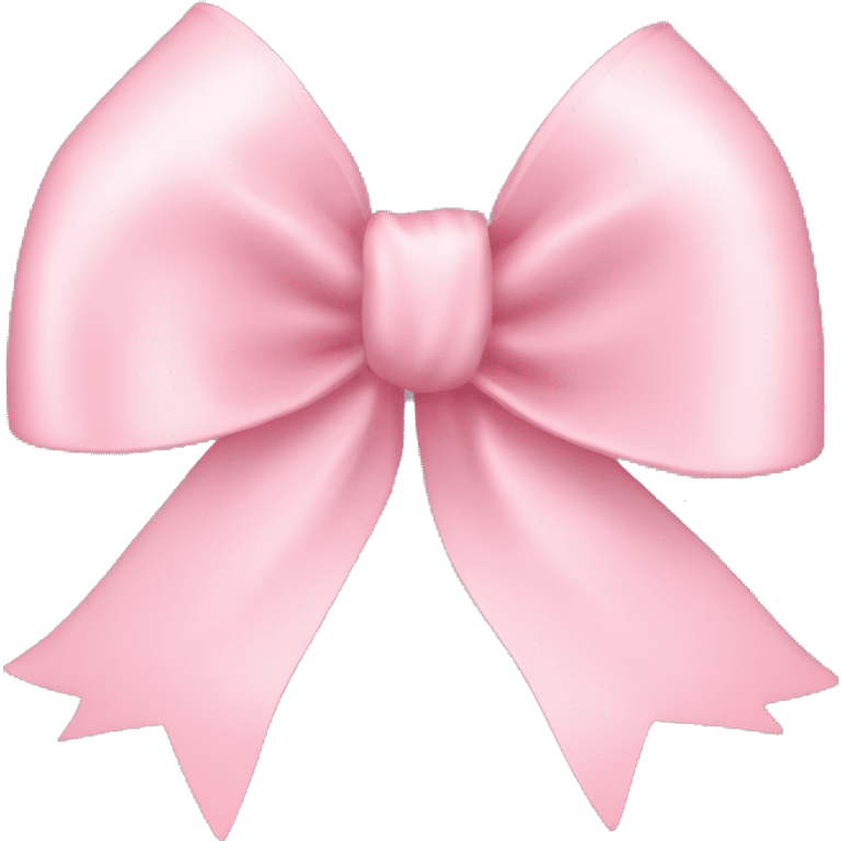 light pink ribbon bow emoji